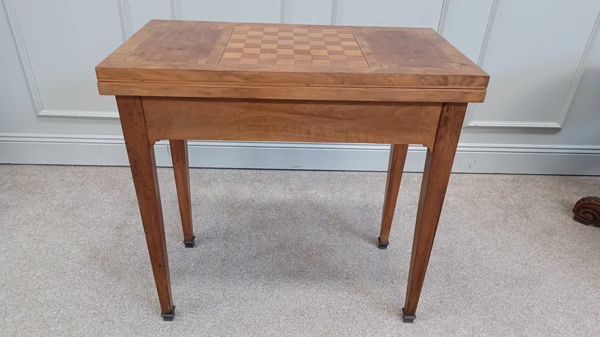 Antique a table for chess and other games - Image 3