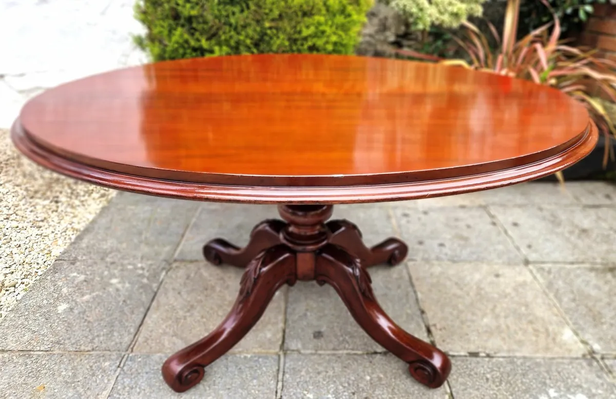 Victorian Oval Breakfast Table- Circa 1860 - Image 1