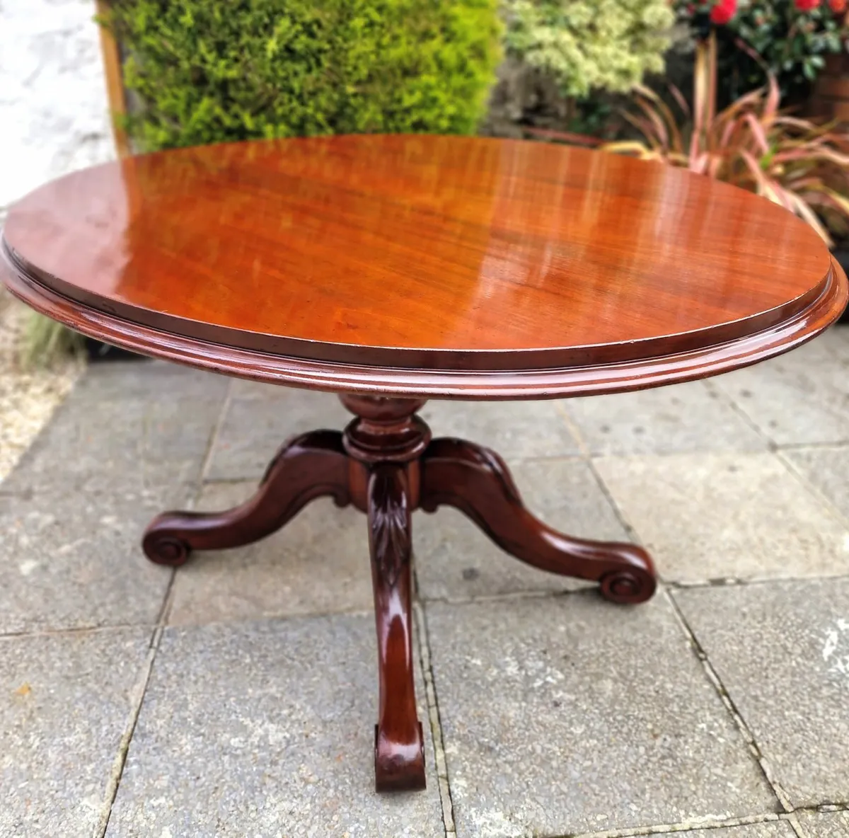 Victorian Oval Breakfast Table- Circa 1860 - Image 4