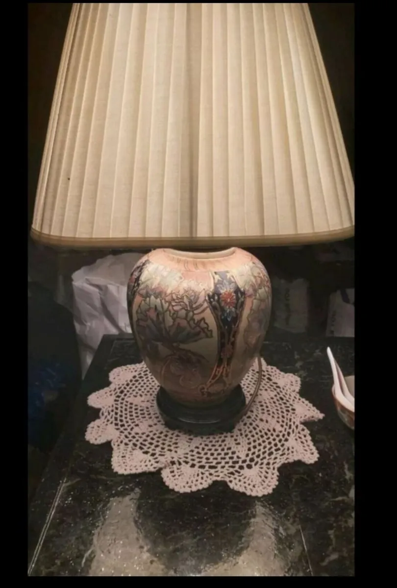 Art Noveau style cloisonne lamp - Image 1