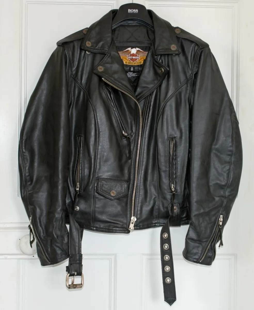 Ladies leather biker jacket by Harley Davidson