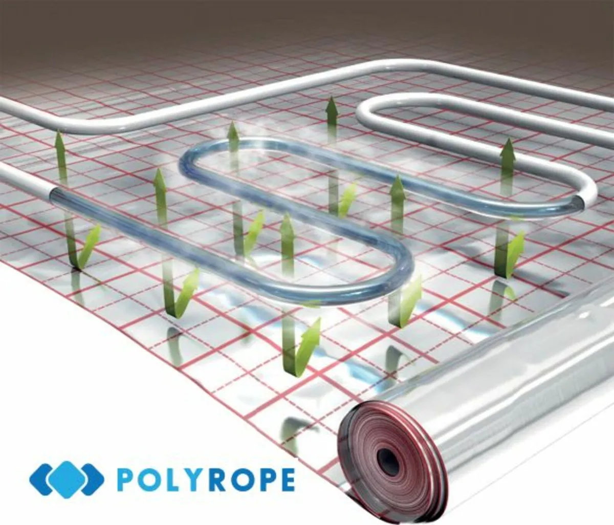 Underfloor heating insulation membrane water pipe