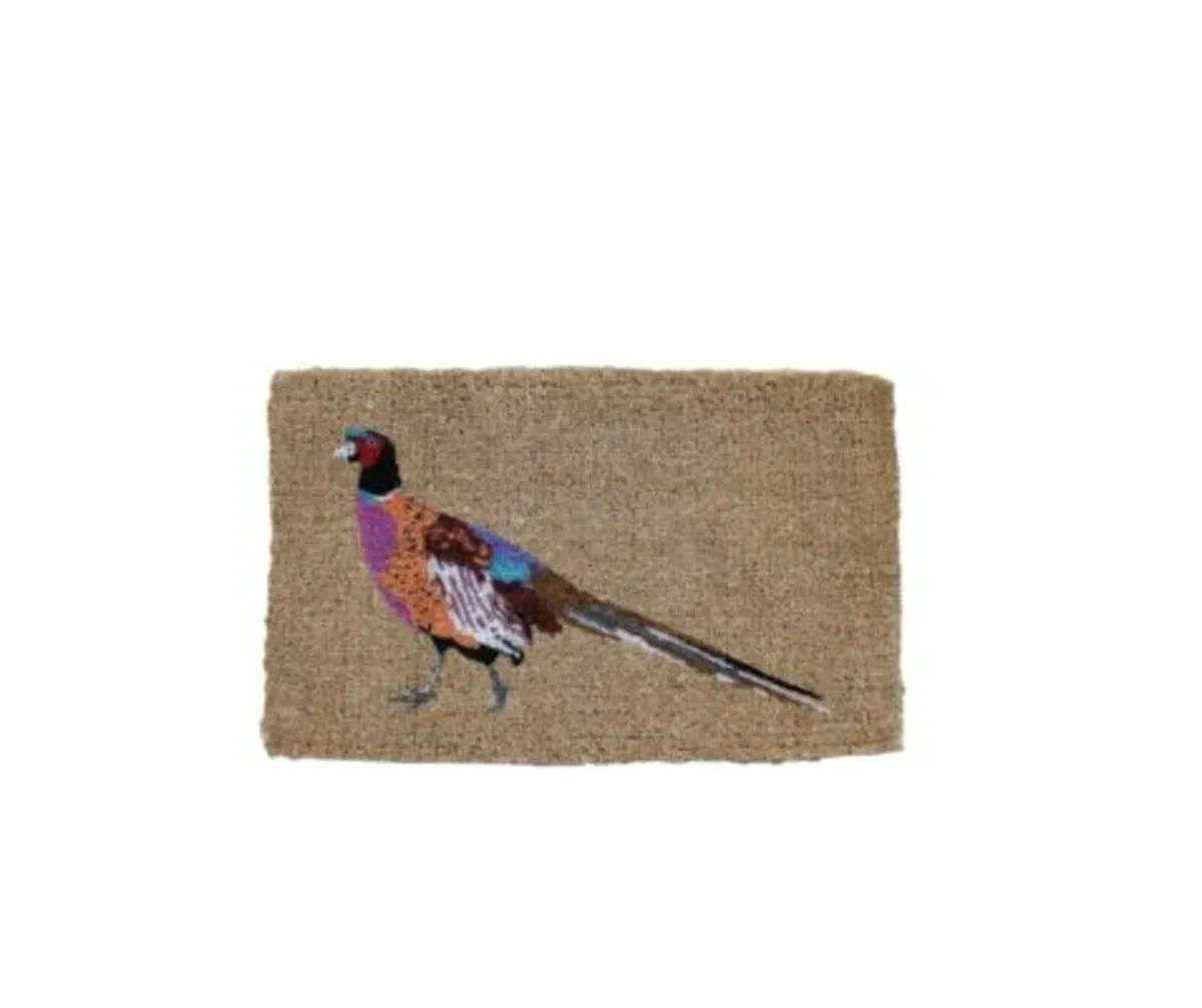 Coir doormat pheasant