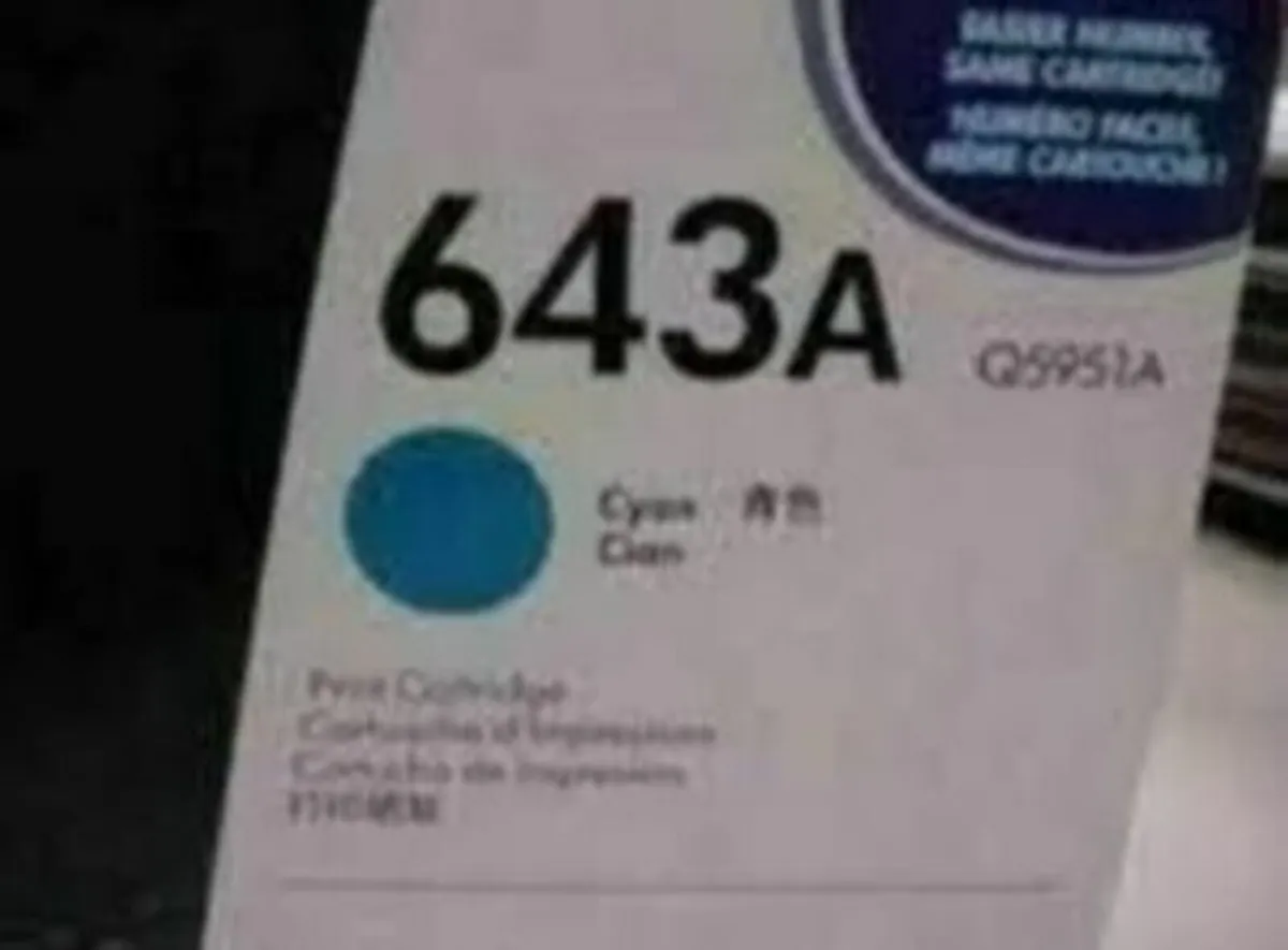 HP 643A Cyan LaserJet Toner Cartridge Q5951A