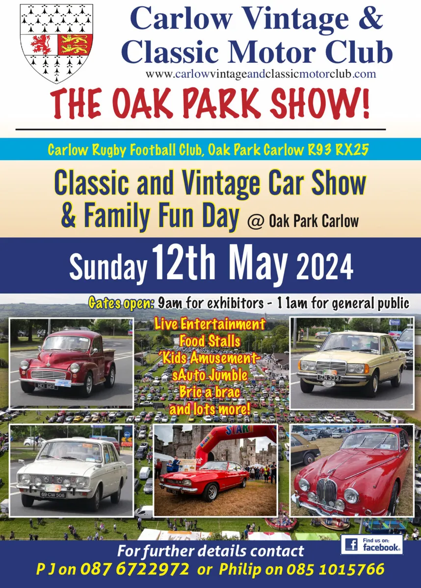 Oak Park Classic Car Show Carlow
