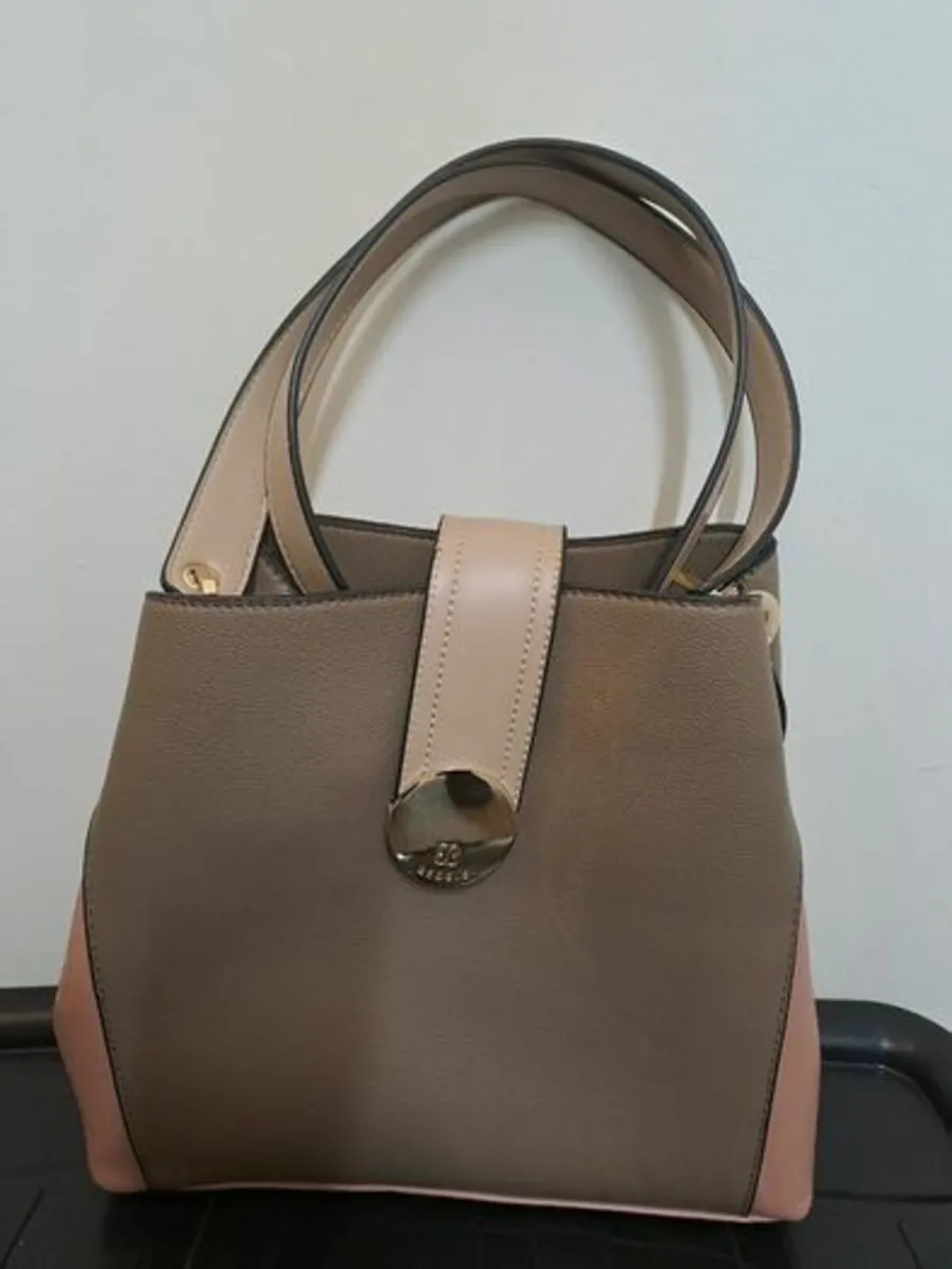 Bessie Pink and brown handbag