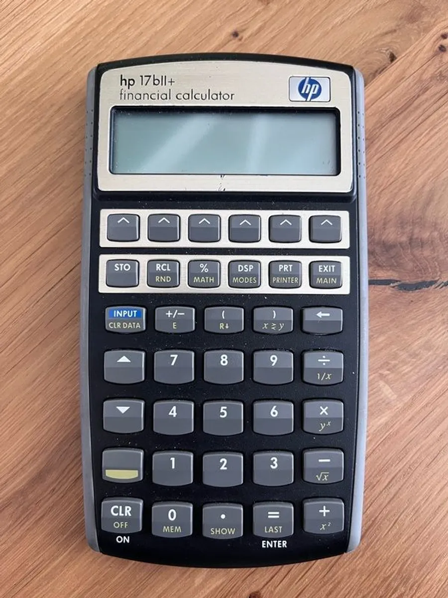Hewlett Packard HP17BII advanced financial calculator