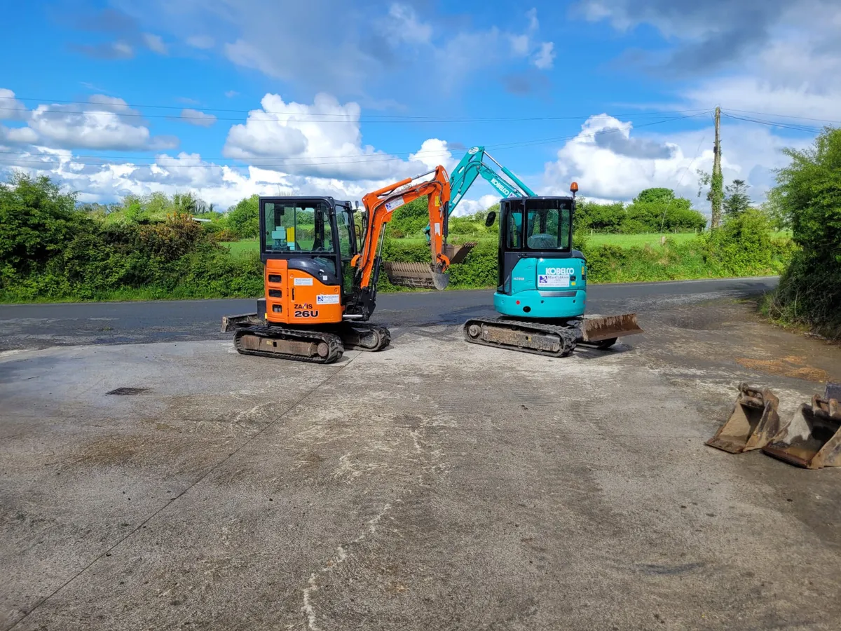 3 ton diggers for hire