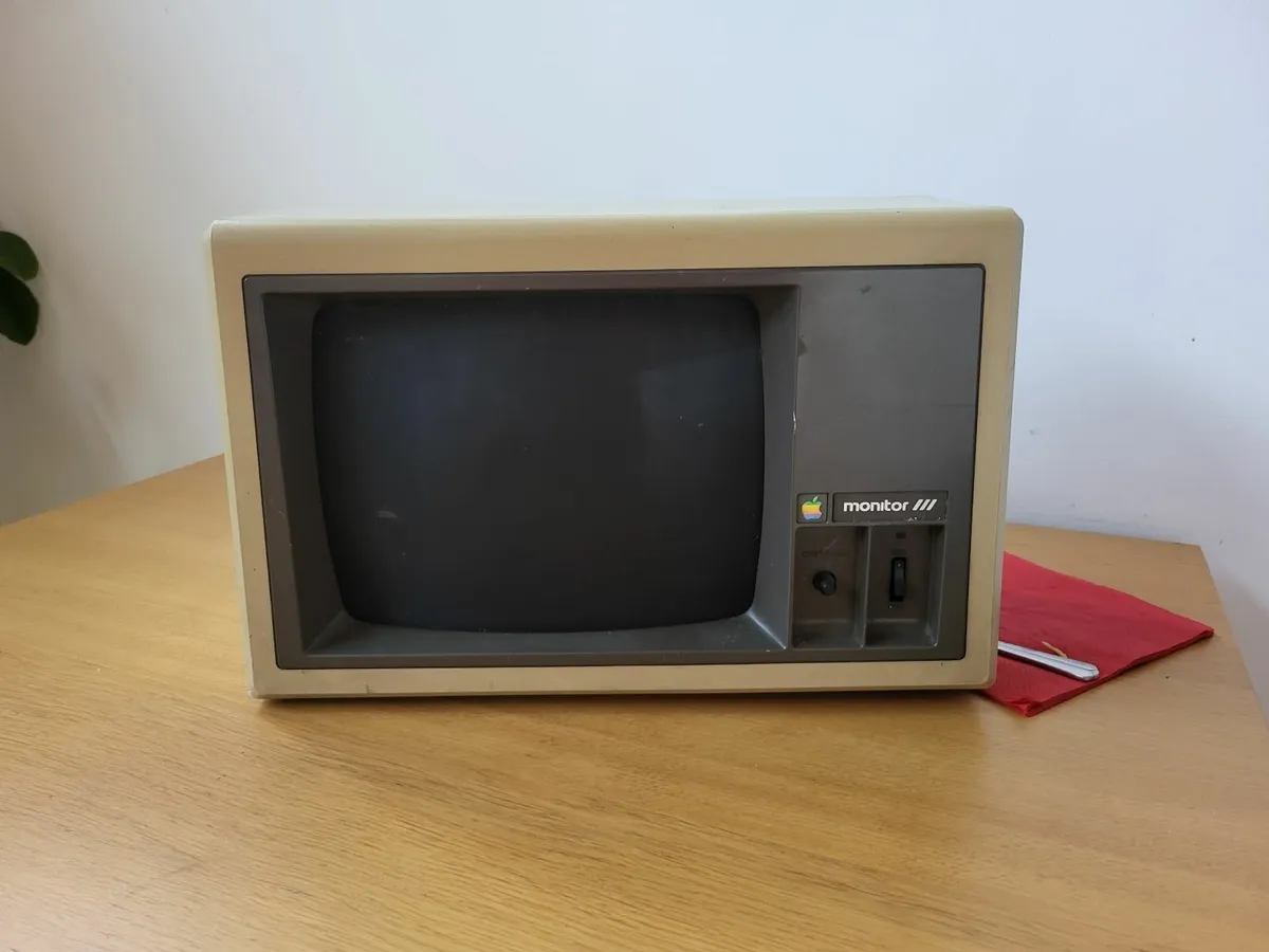 Retro Apple Computer monitor