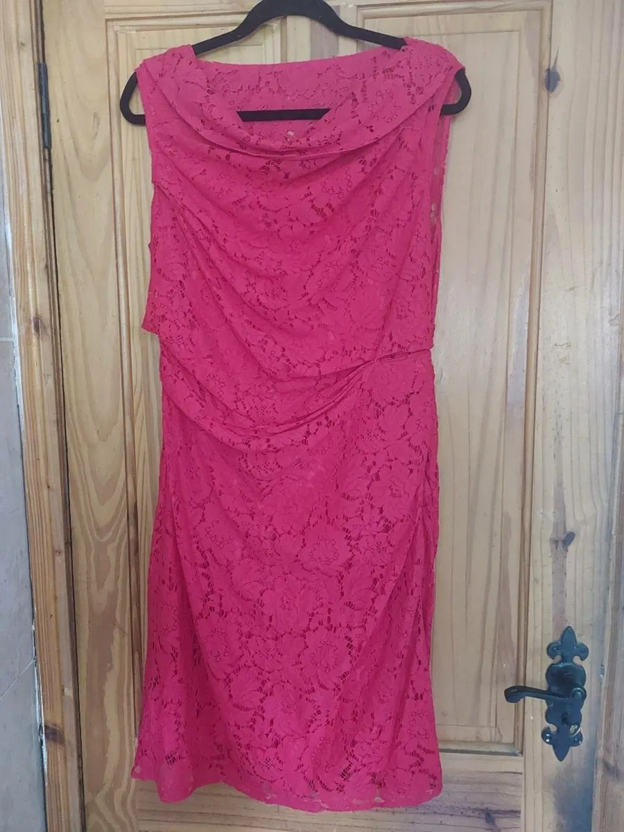 Coast pink lace dress (free postage)