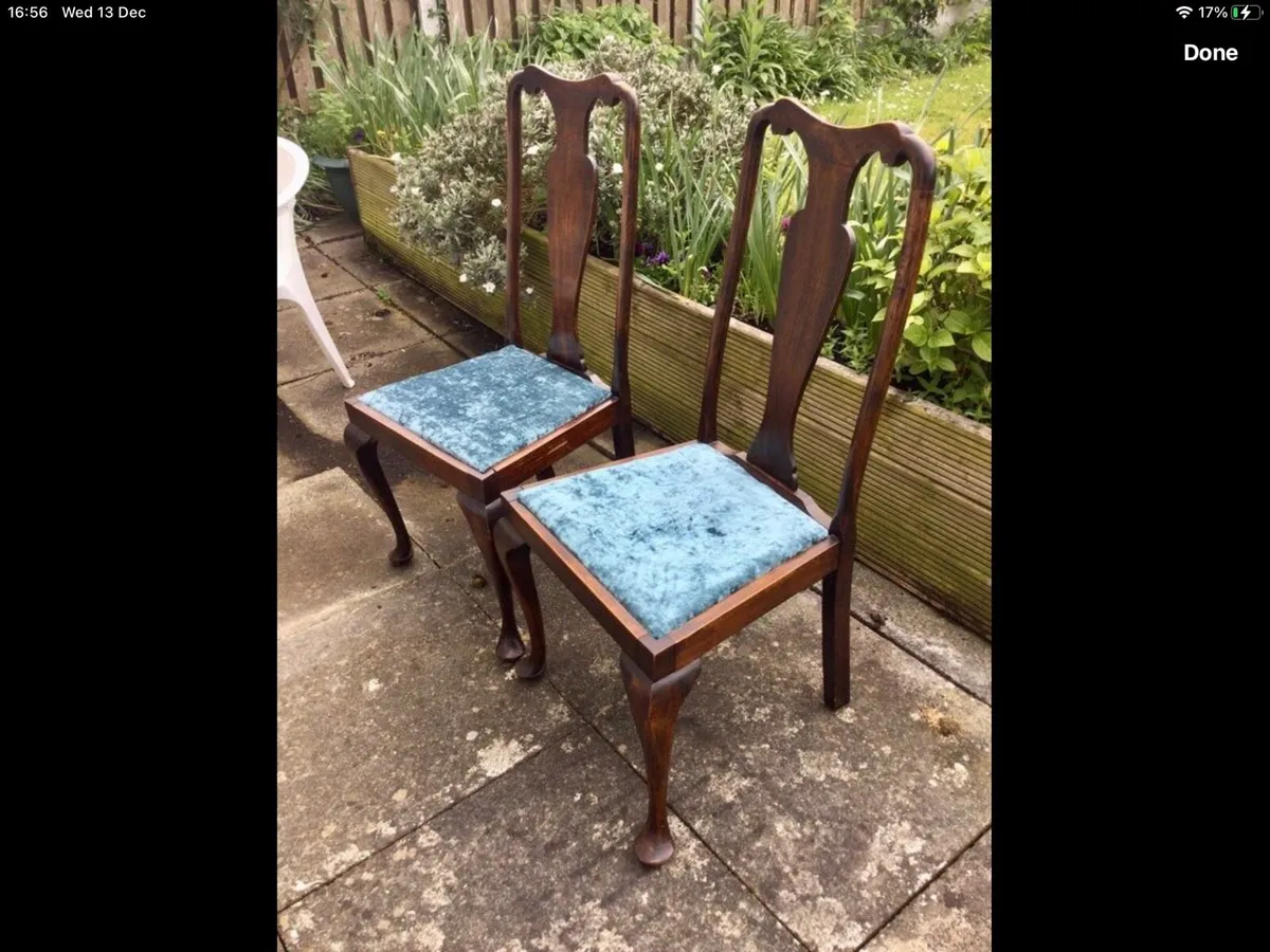 Antique Pair Dining Chairs