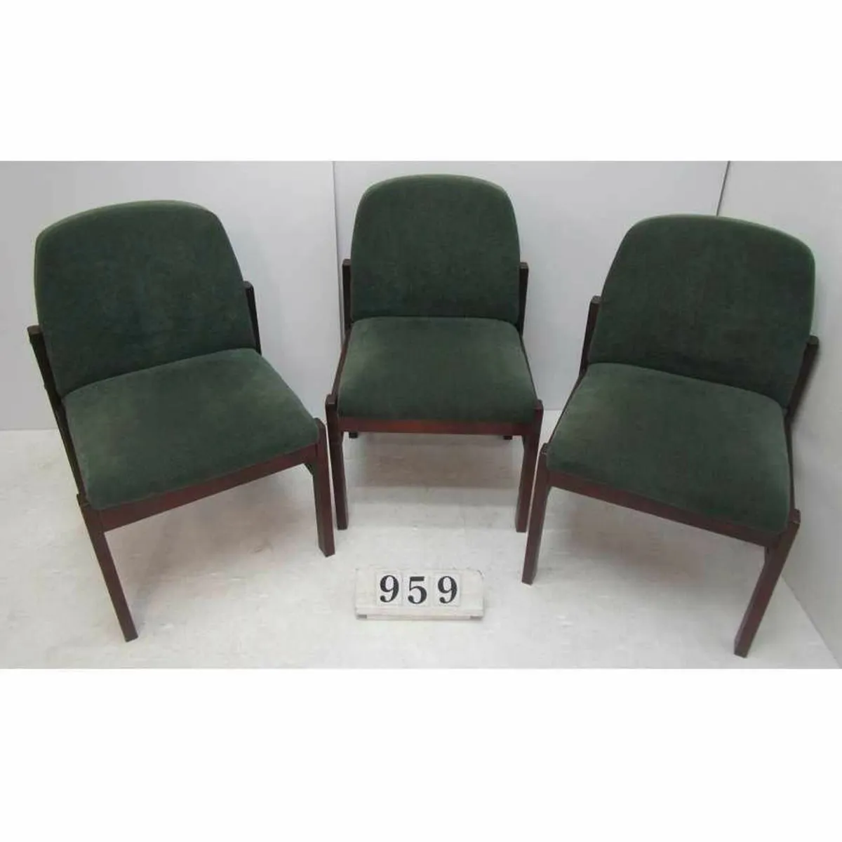 Set of three waiting room chairs.   #959