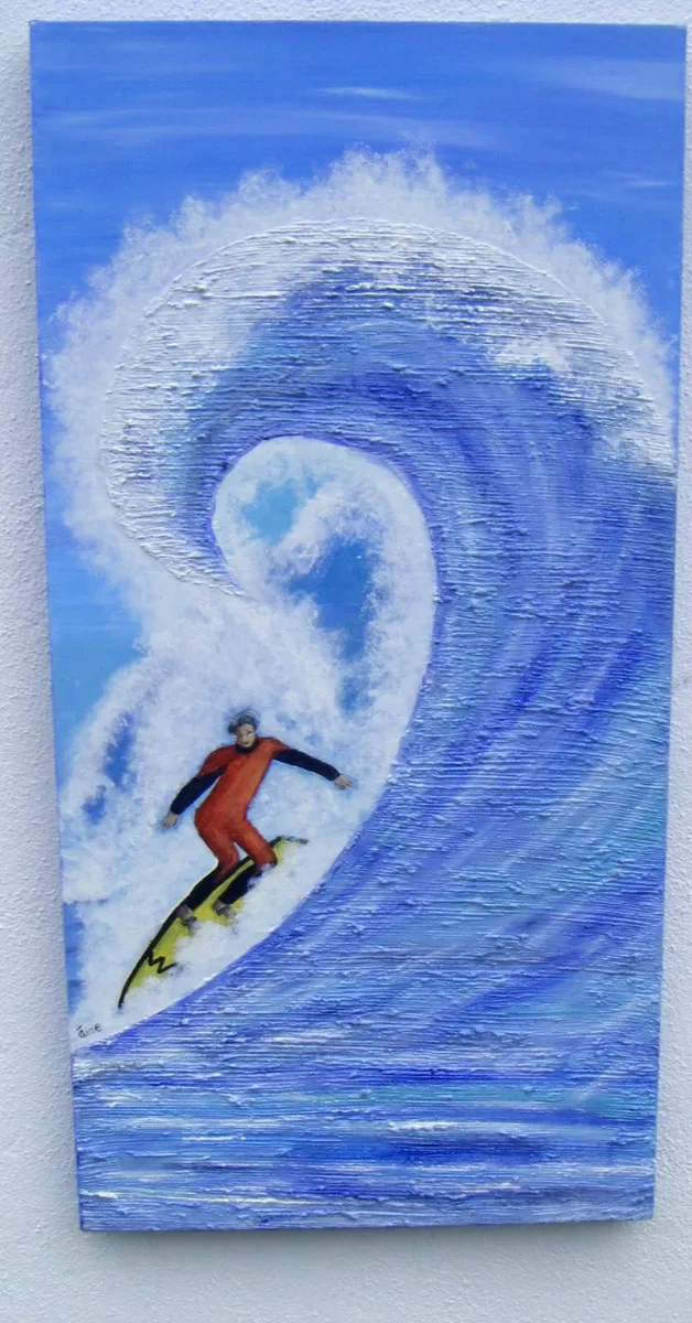 Original Painting  Surfing  Half Price Sale.