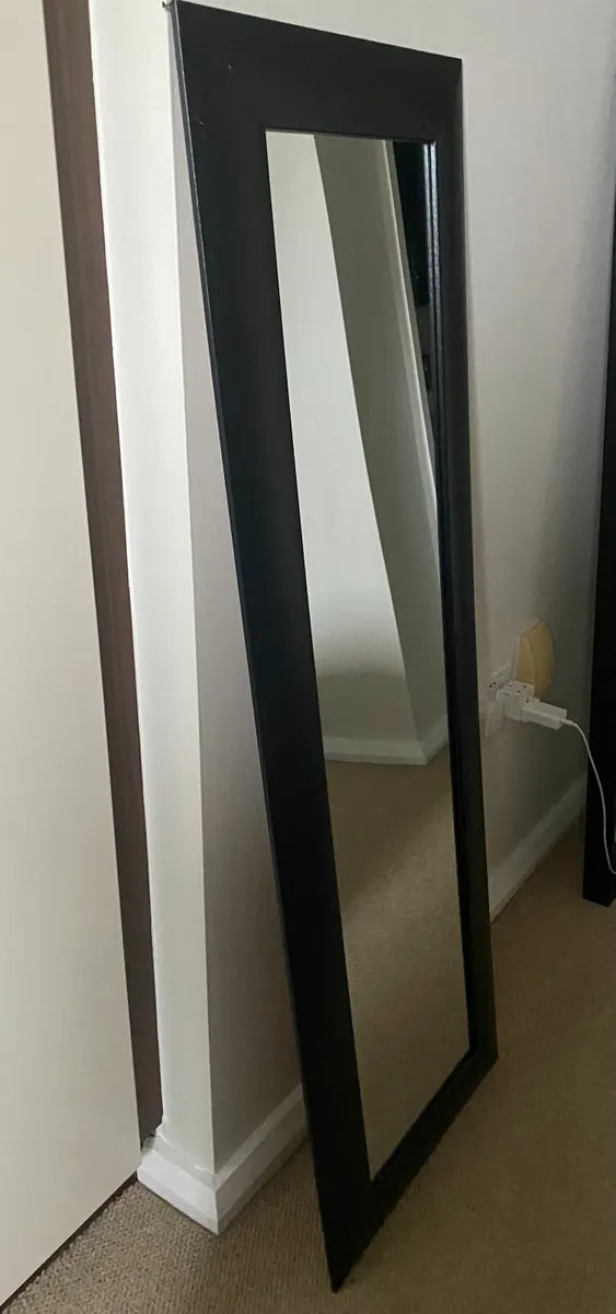 Full length Mirror with wooden frame 138X46 cm