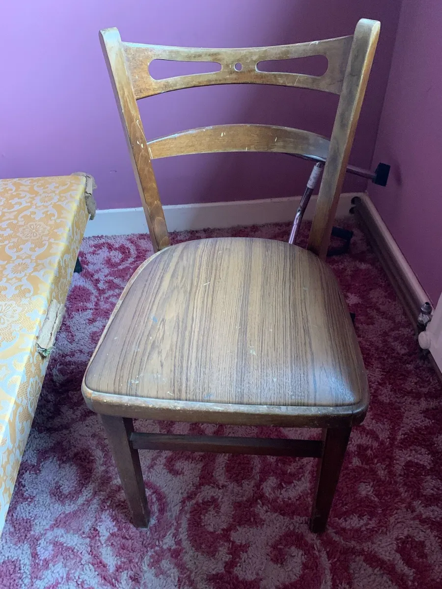 2 vintage dining chairs.