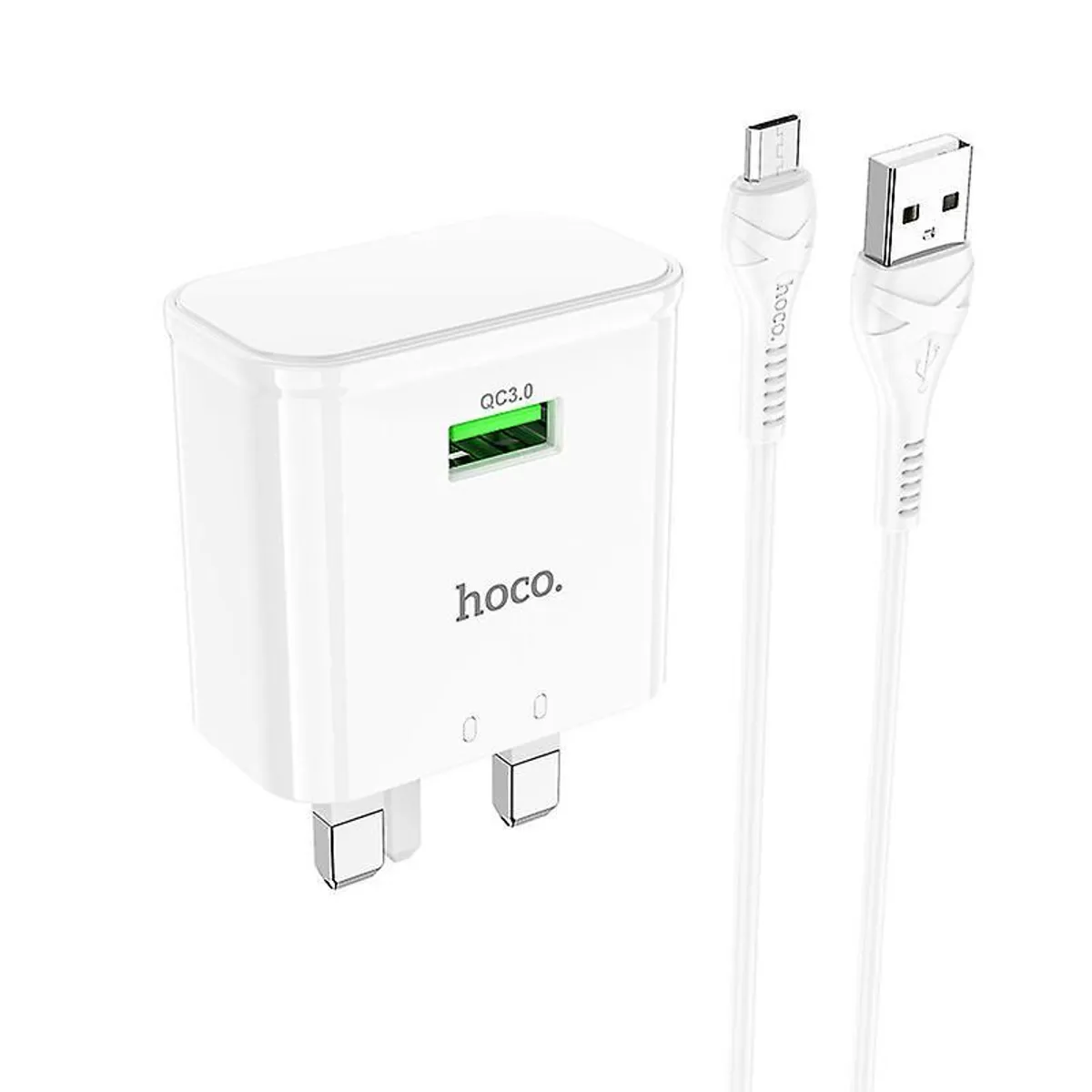 Micro USB HOCO C92b Single Port Qc3.0 Fast Charger Set Suitable For Android Micro USB Mobile Phone Charging Set