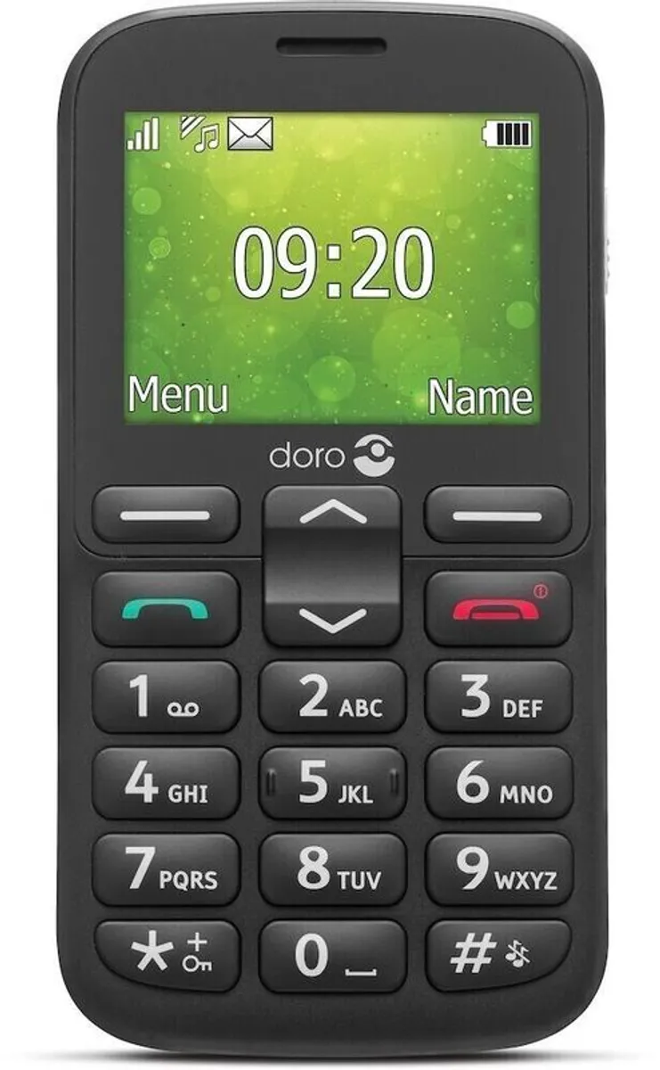 Doro 1380 Black Senior Citizen Mobile Phone with Camera & Assistive Button (Brand New)
