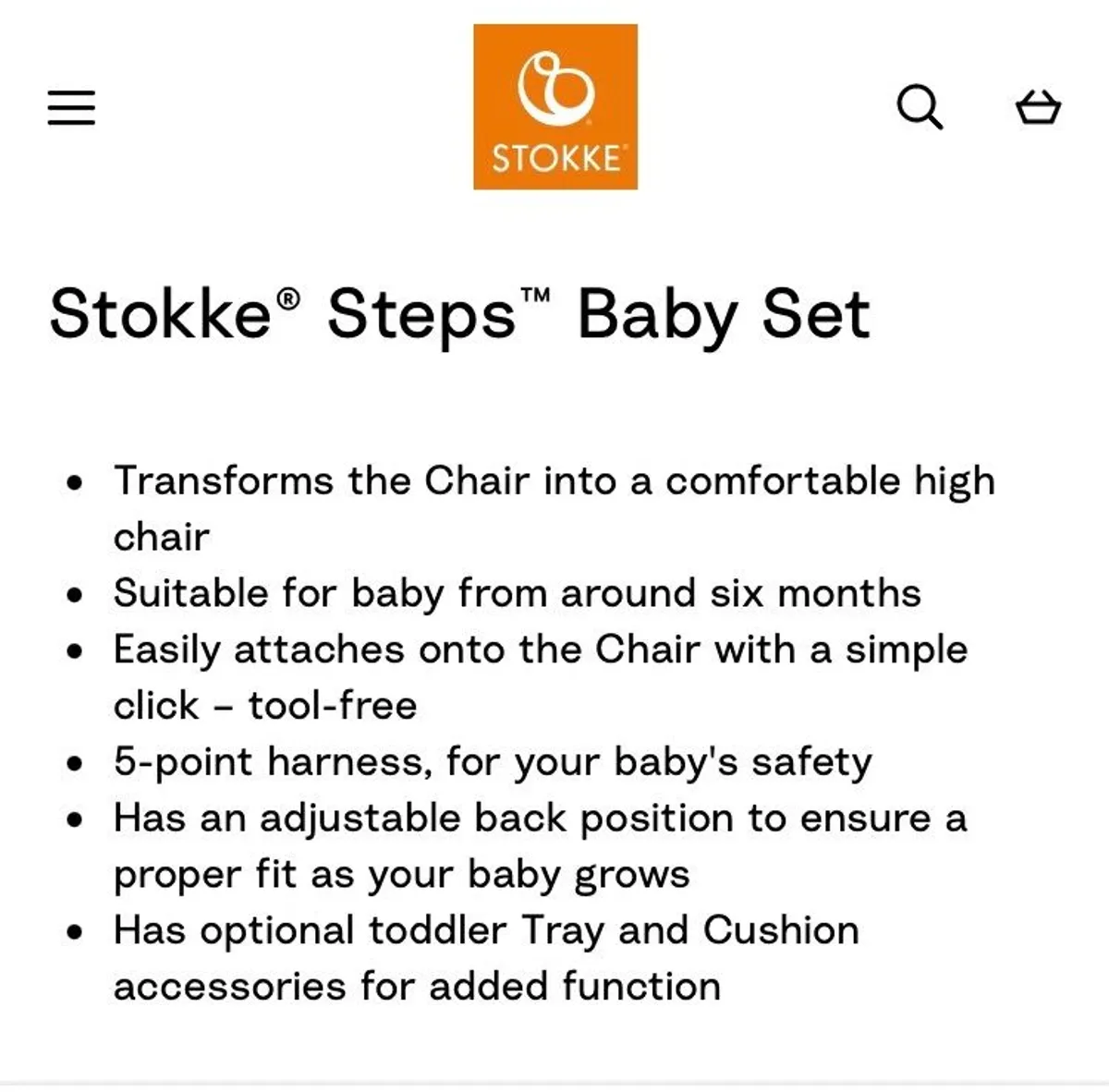 Stokke Steps Baby seat
