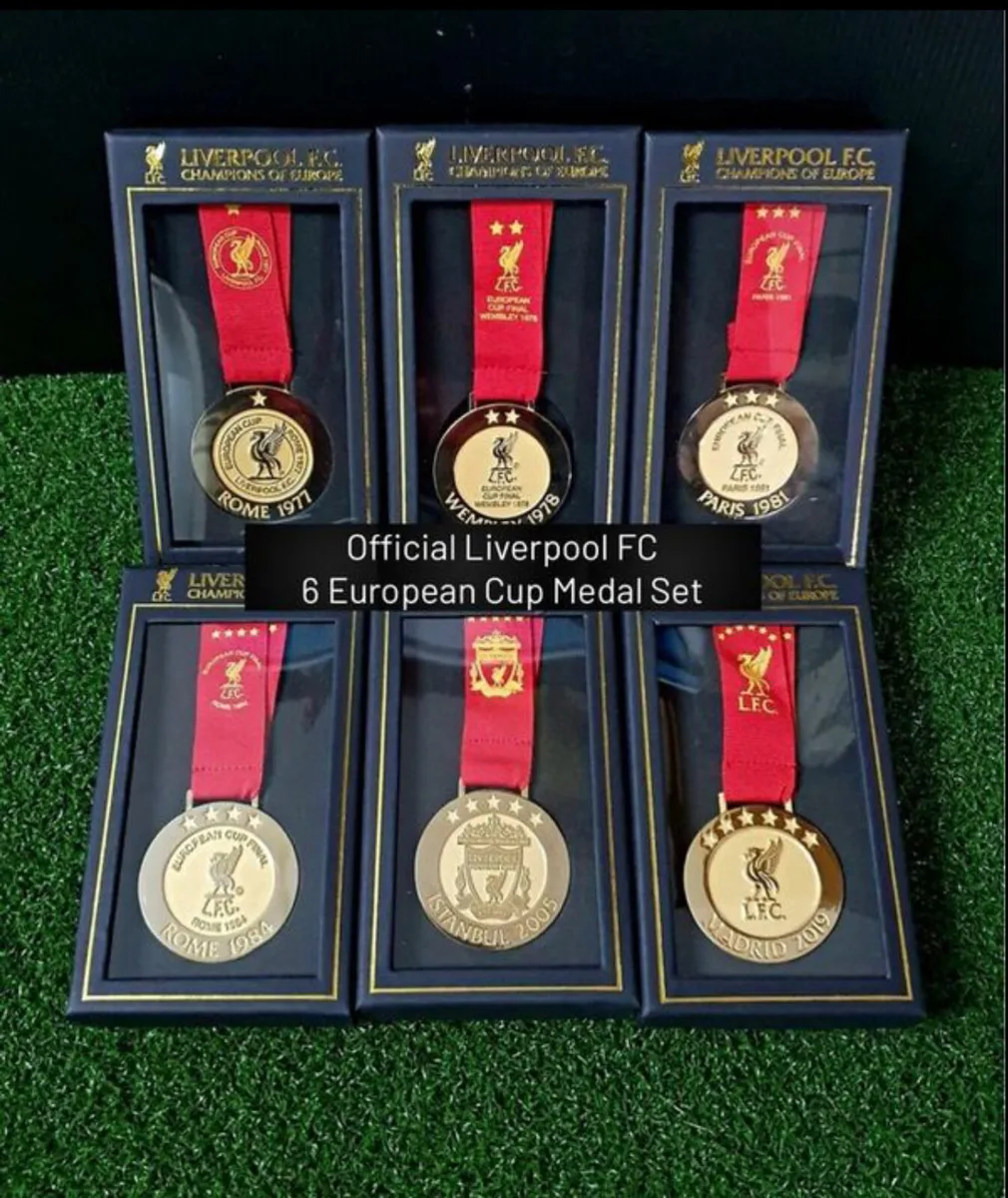 Liverpool European Cup/Champions League Medal Set