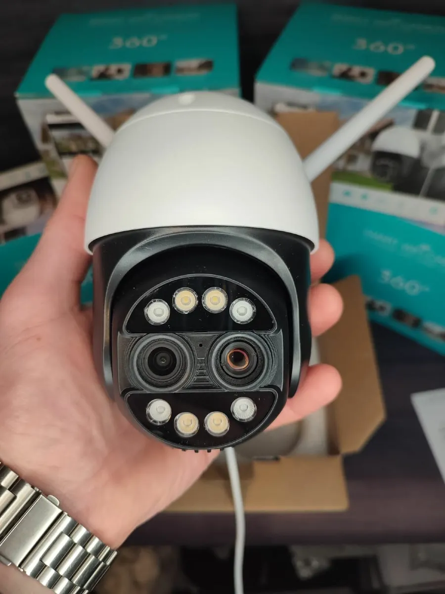 Dual Lens 8xZoom Camera 8MP Calving Home CCTV