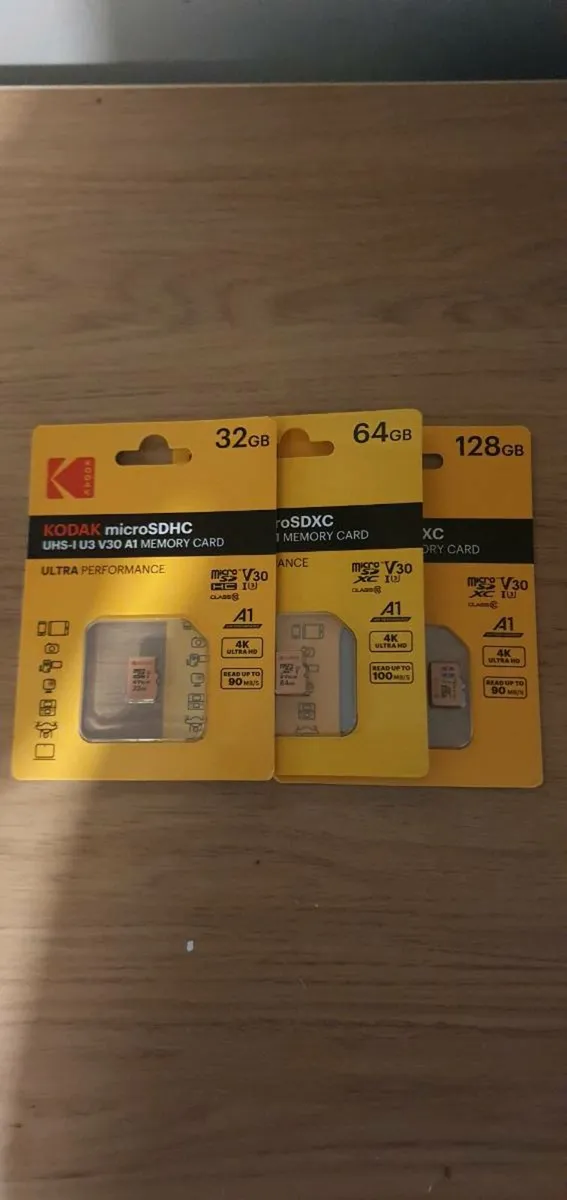 Kodak 32gb, 64gb and 128gb Micro SD Cards