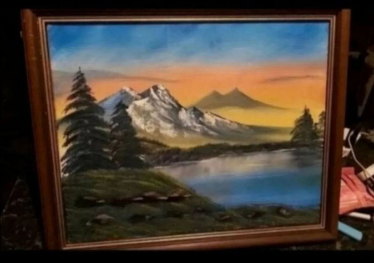 Oil painting of Mountain - Image 1