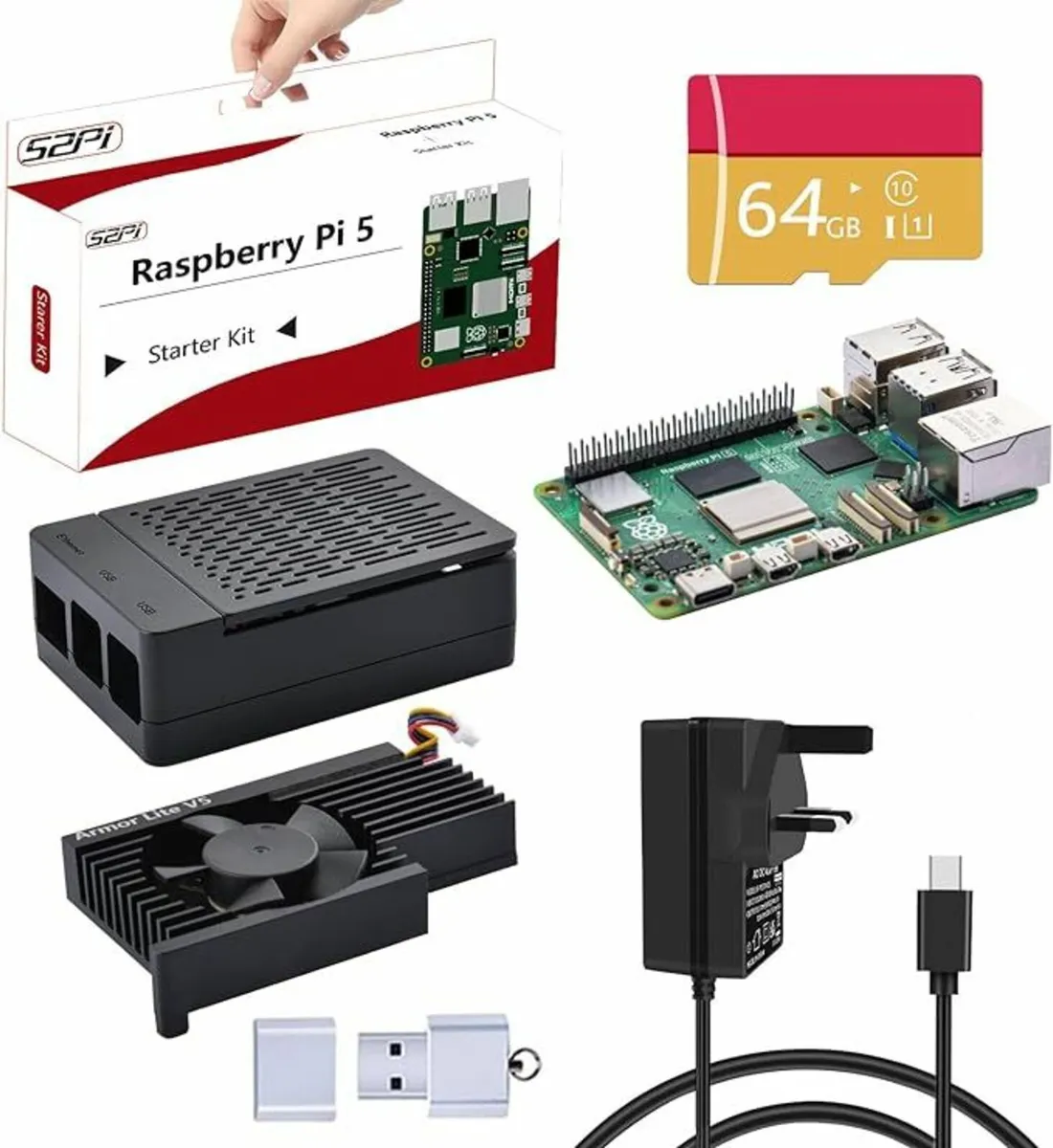 GeeekPi Raspberry Pi 5 4GB Starter Kit (NEW)