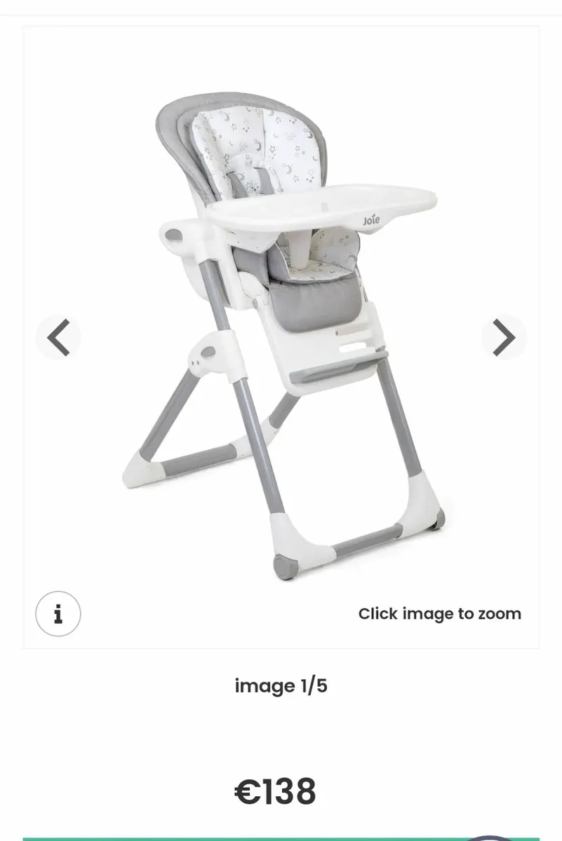 Joie High Chair with table. €40