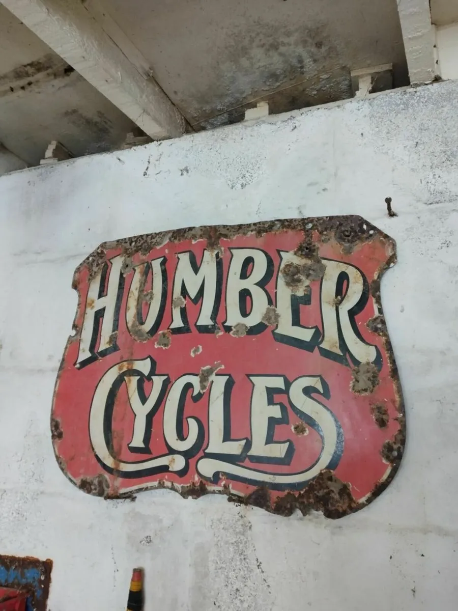 Antique Humber Cycles Enamel shield Sign for sale in Co. Cork for €475