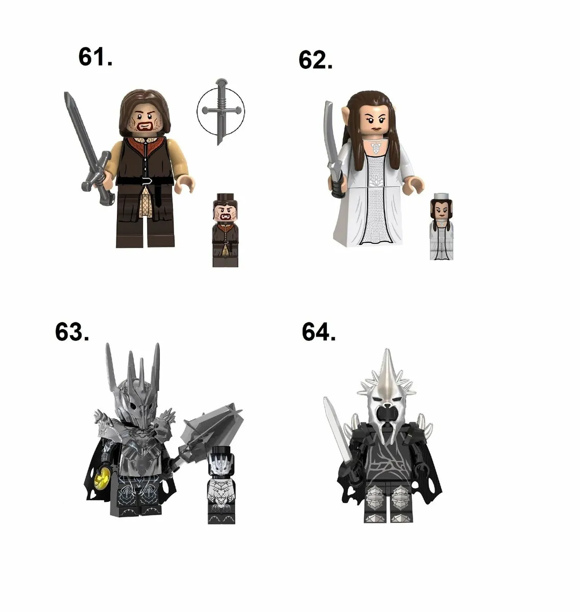 Lord of the Rings Minifigures Hobbit Dwarf LOTR - Image 2