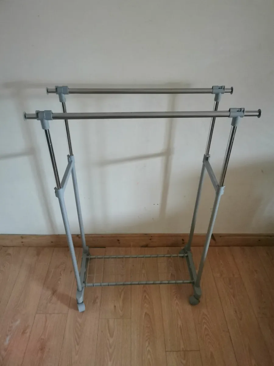 Portable clothes drying stand rack rail for sale in Co. Dublin for €20 on DoneDeal