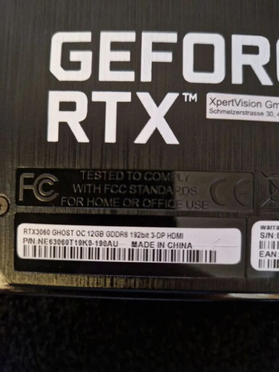 Gigabyte RTX3060 Ghost OC 12GB