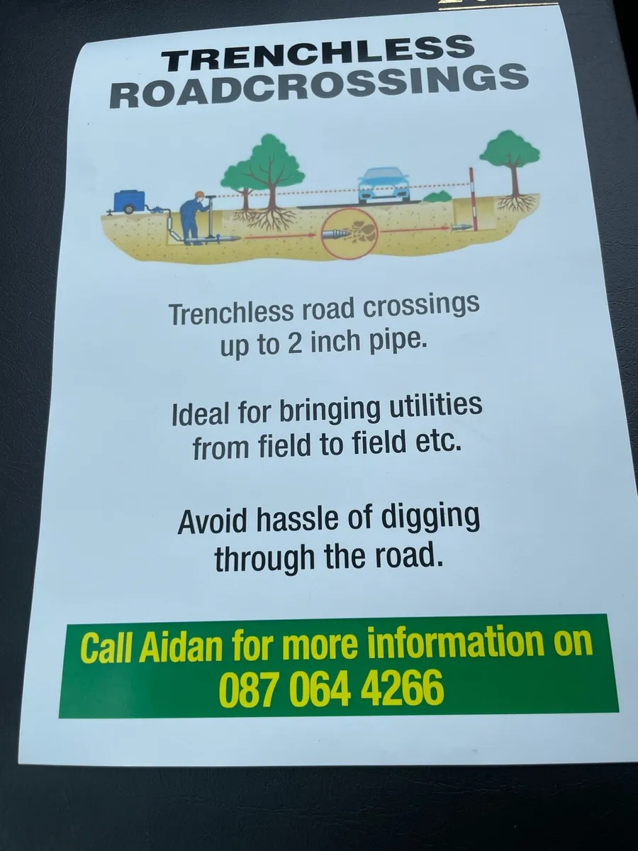 Trenchless road crossings