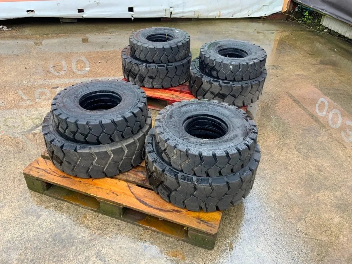 FRONT / REAR FORKLIFT TYRES..NEW TAKE OFF. - Image 2