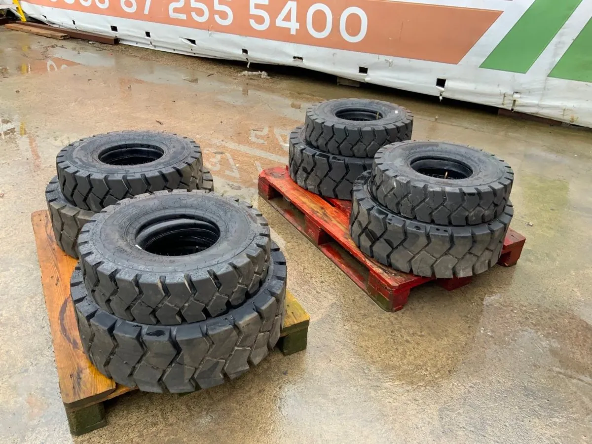 FRONT / REAR FORKLIFT TYRES..NEW TAKE OFF. - Image 3