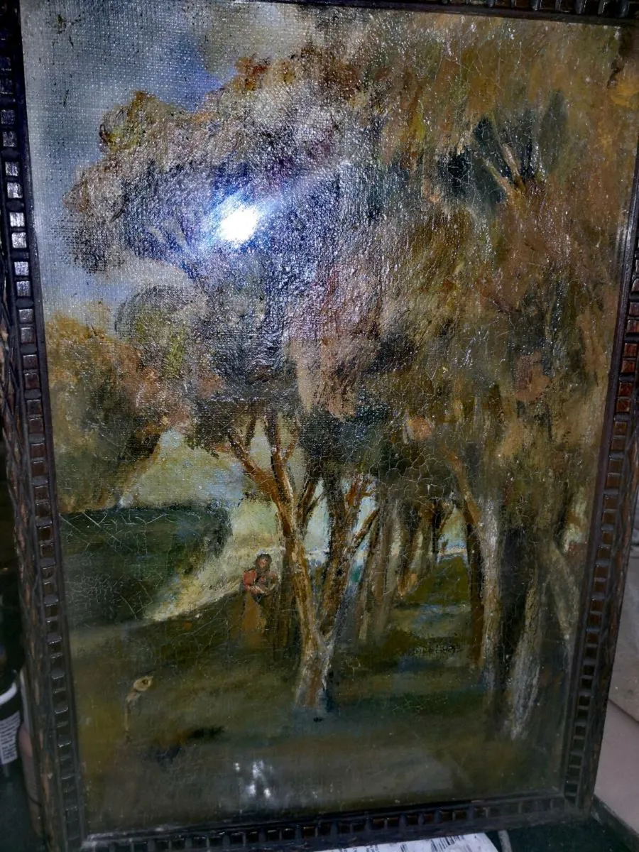 Antique oil painting - Image 2