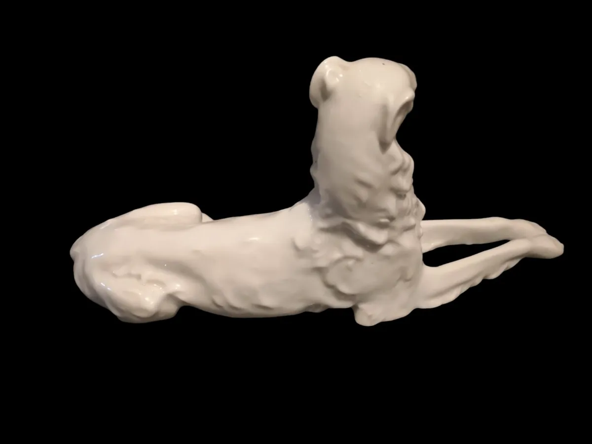 Large HEREND Borzoi dog statue - Image 2