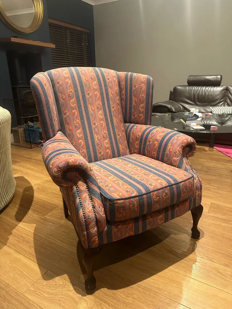 Wing back chairs for sale in Co. Kildare for €75 on DoneDeal