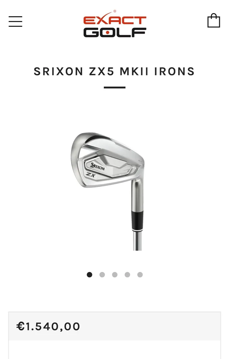 Srixon ZX 5 MKII IRONS for sale in Co. Laois for €999 on DoneDeal