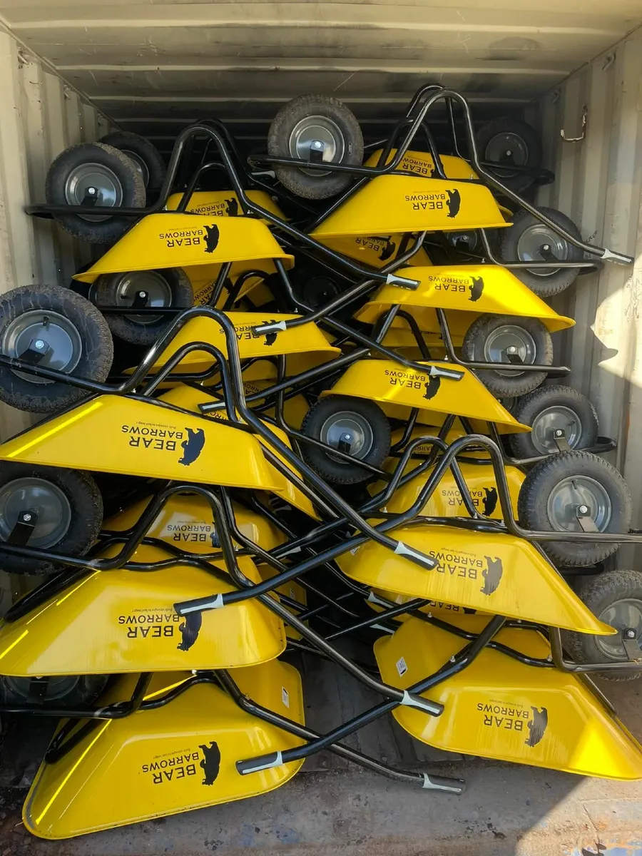 Another load of yellow BEAR barrows - Image 1