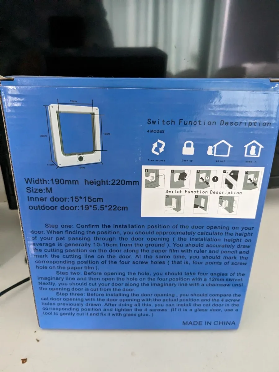 Cat flap never used free to take away for sale in Co. Cork for €0 on