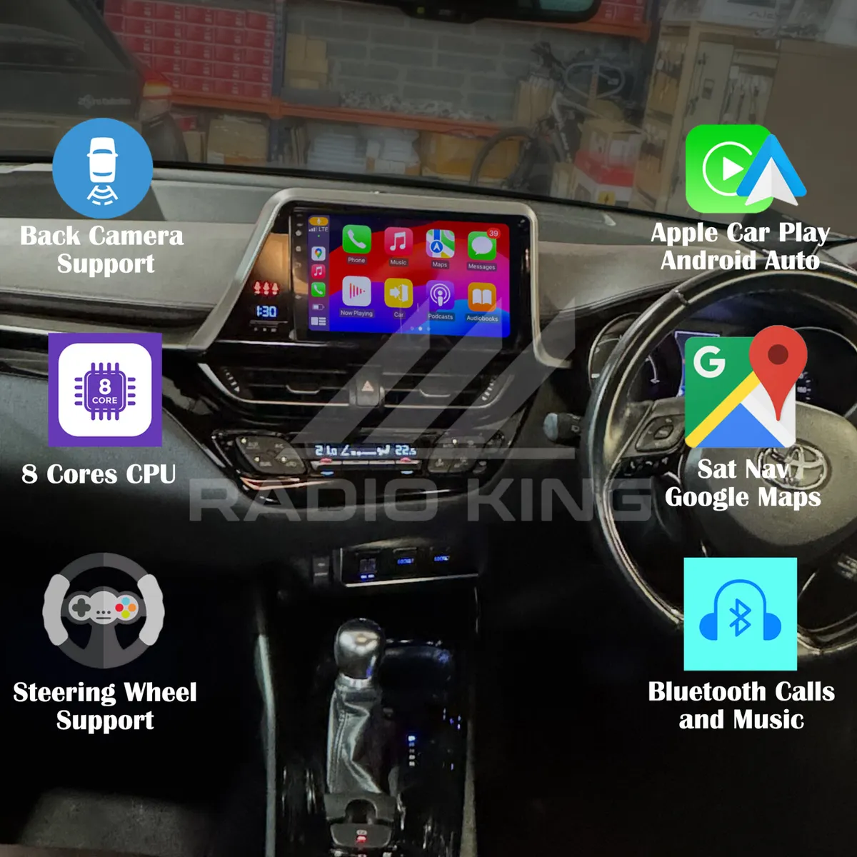 PREMIUM CARPLAY TOYOTA C-HR ANDROID AUTO AUDIO - Image 1