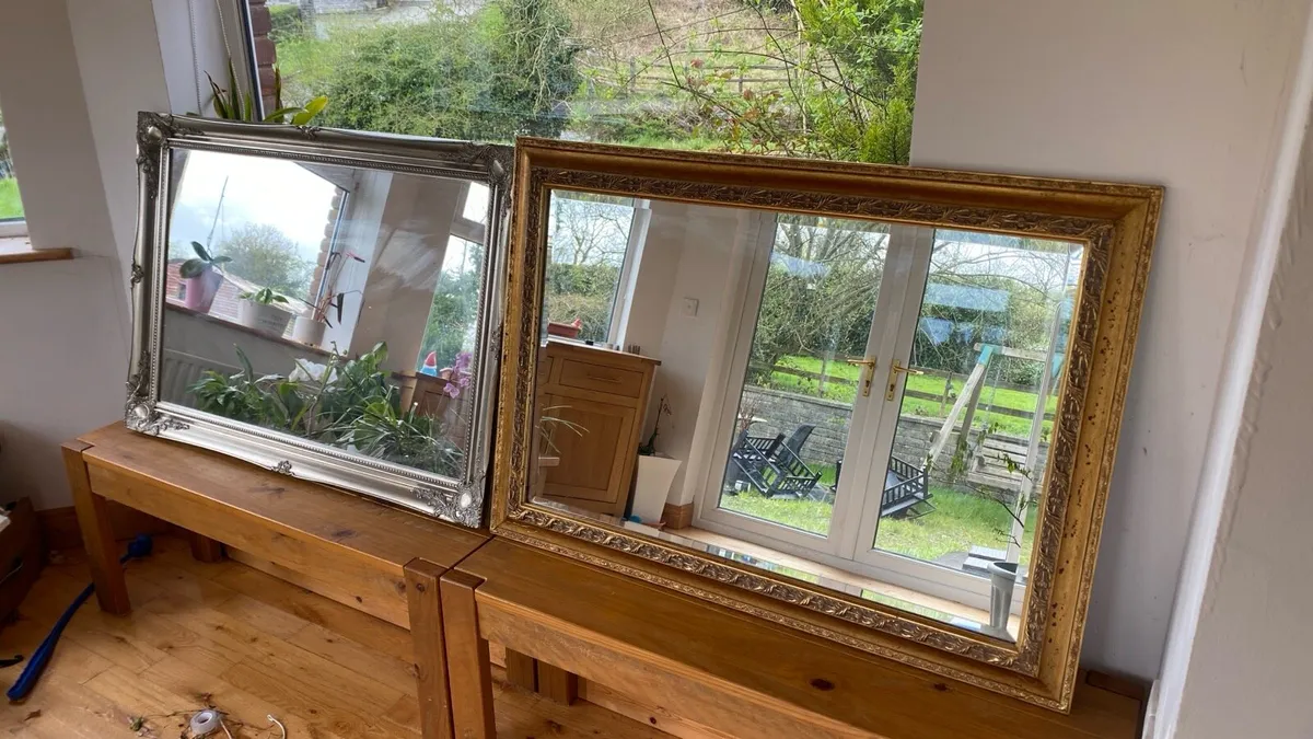 Gold & silver mirrors for sale in Co. Cavan for €45 on DoneDeal