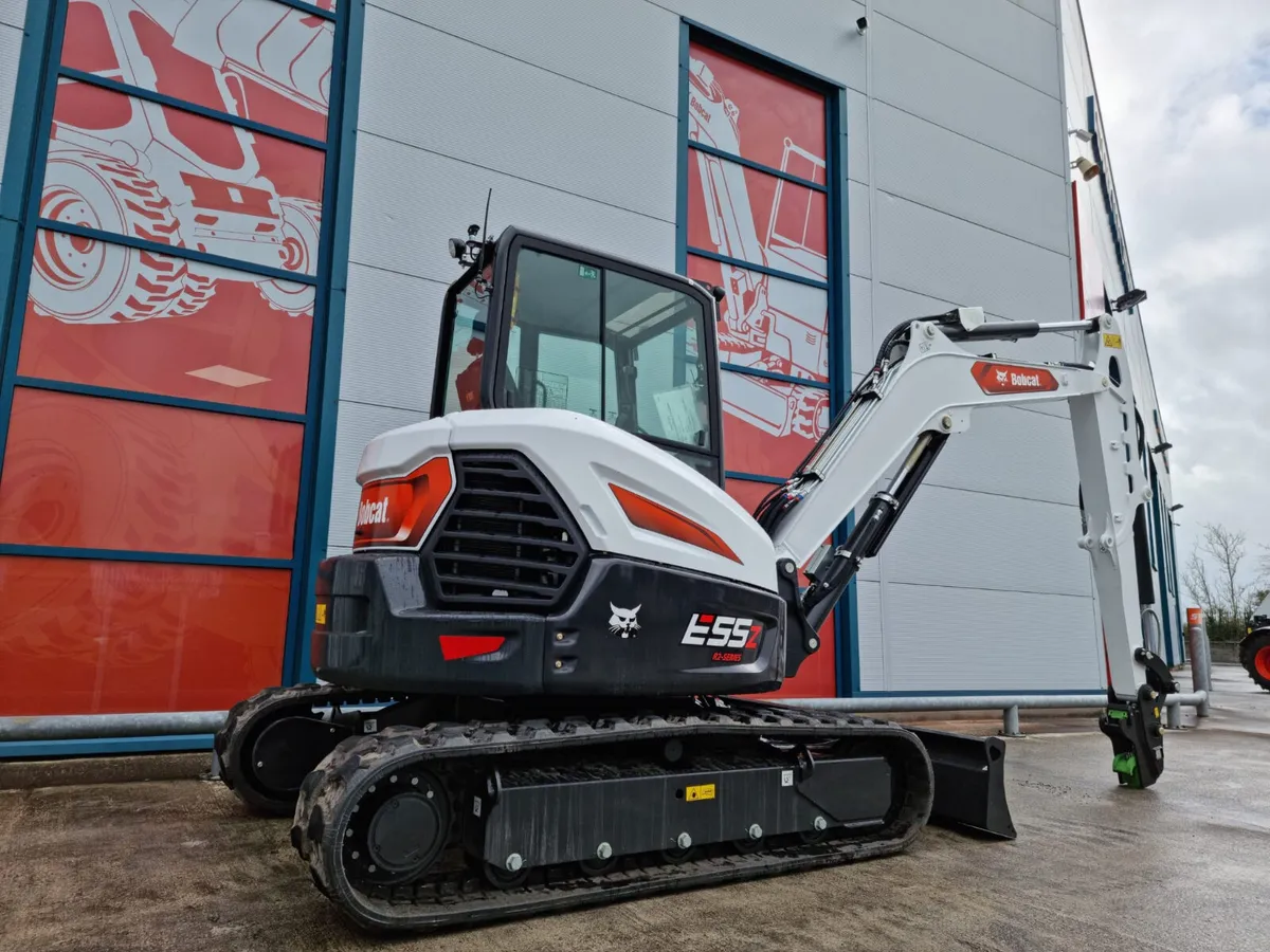 Bobcat E55z Mini Digger | 0% Finance  Options - Image 4