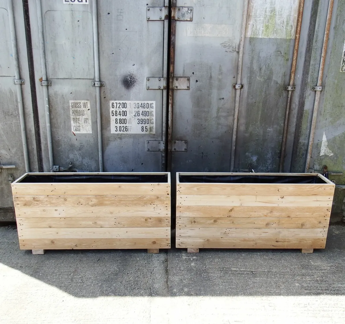 Custom WOODEN Garden Planters for sale in Co. Dublin for €150 on DoneDeal