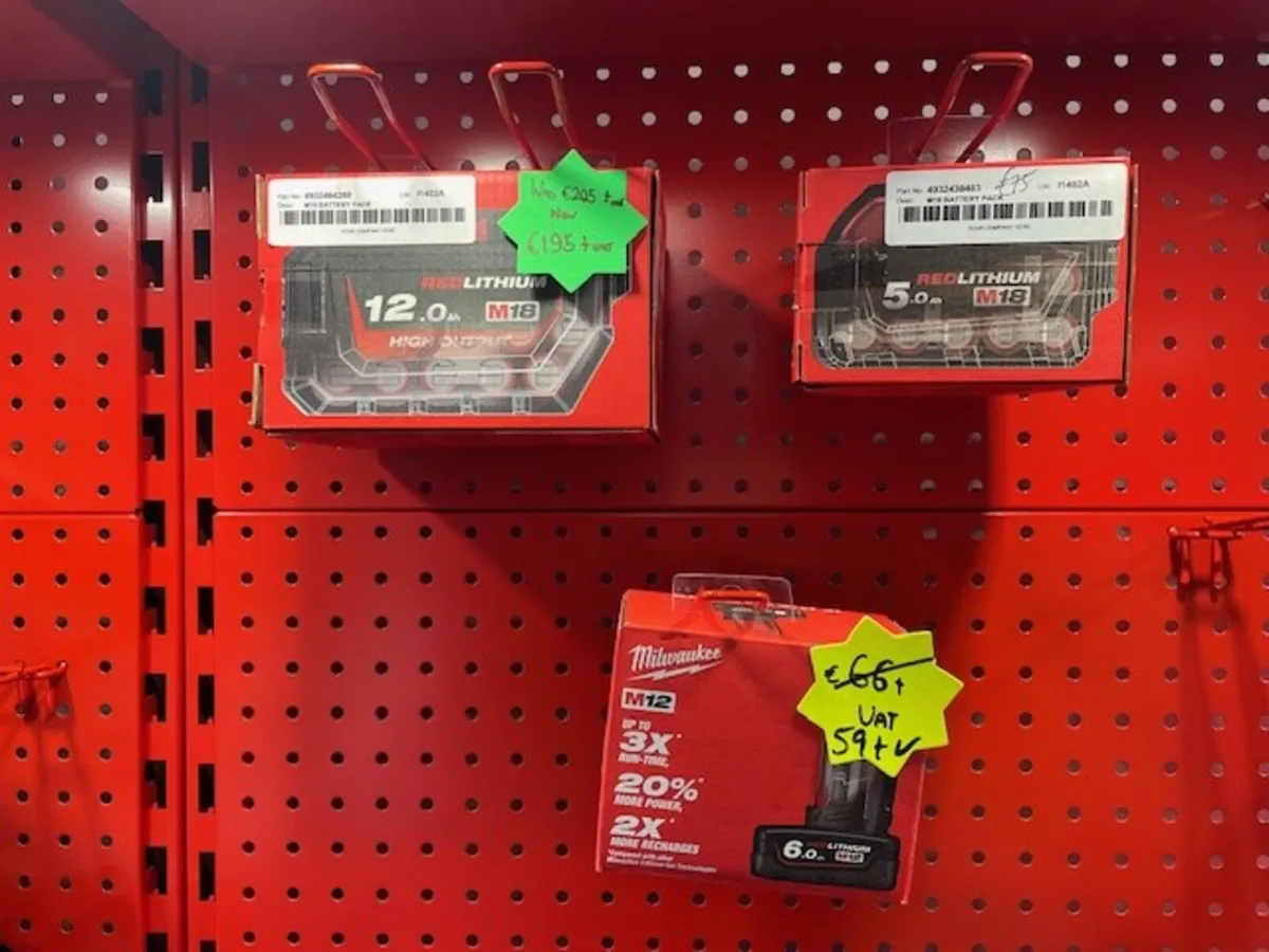 Milwaukee Batteries - Special Offers - Image 1