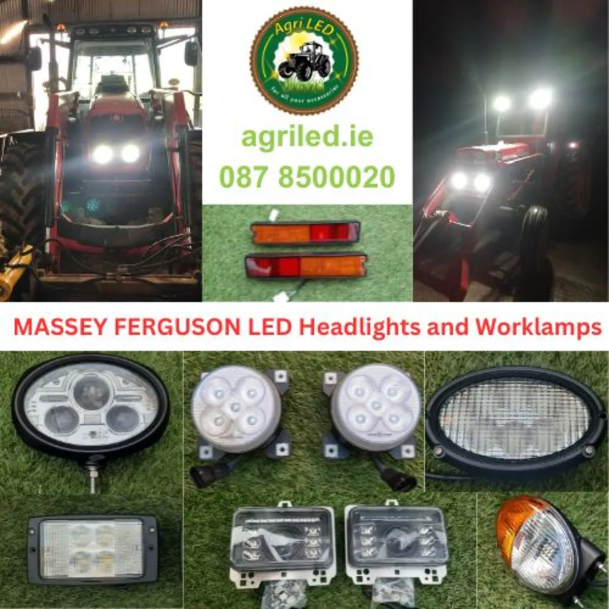 Massey Ferguson LED Headlights and Work Lamps - Image 1