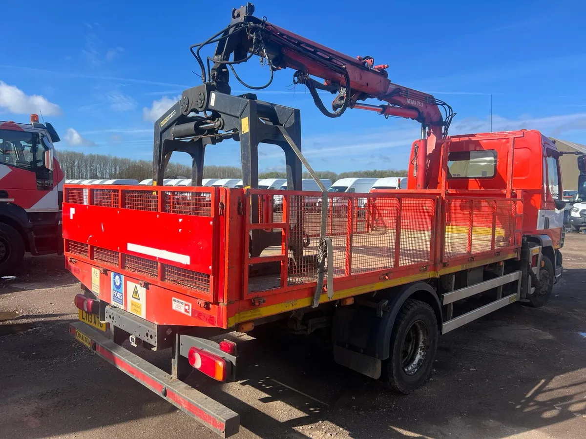 2013 Daf  45/220 12Ton Dropside 77.5 Terex crane - Image 3