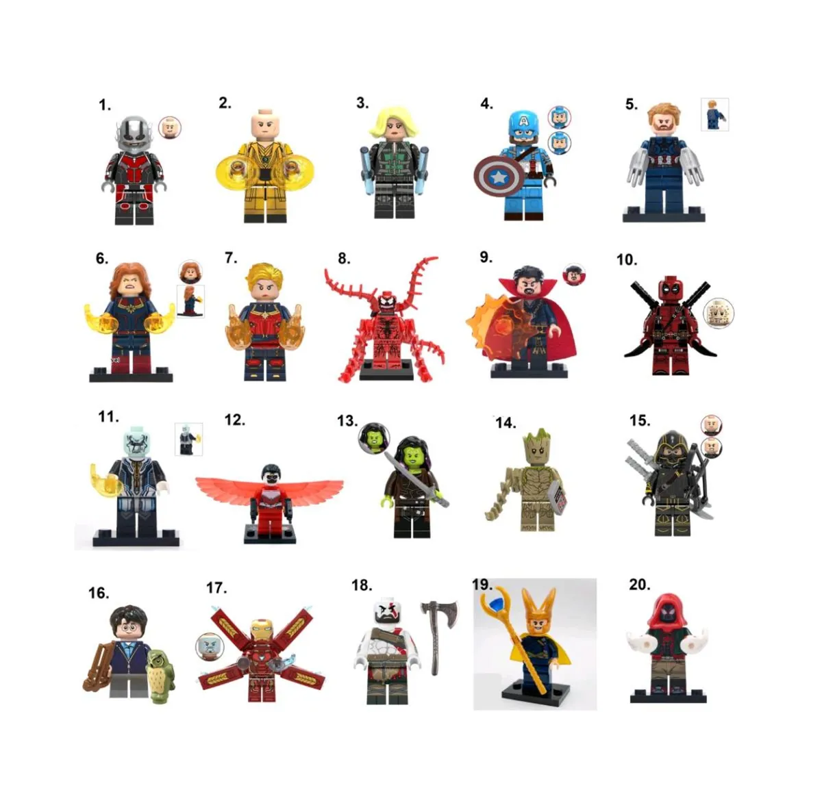 Super Hero Minifigures Lego Compatible