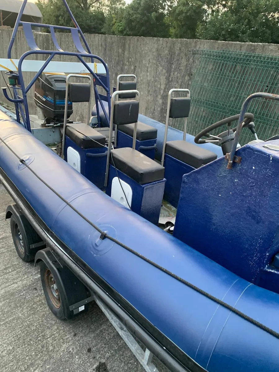 6.5m RIB+Double Axle Trailer+2 Mercury Force 120HP - Image 4